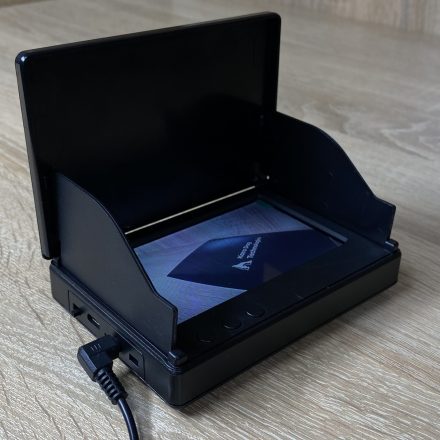 Portable monitor for displaying intercepted drone video